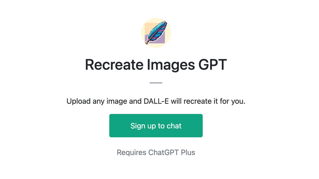 Recreate Images GPT Screenshot