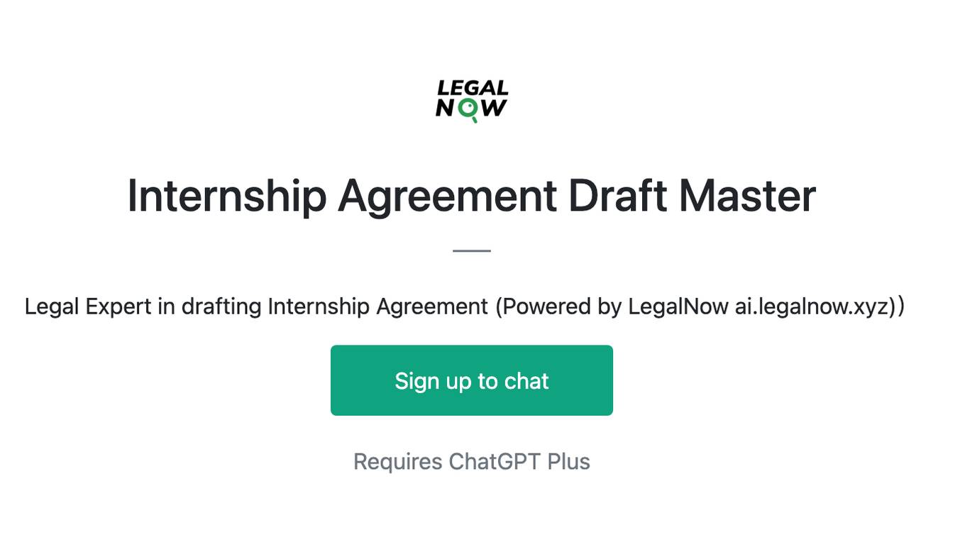 Internship Agreement Draft Master Screenshot