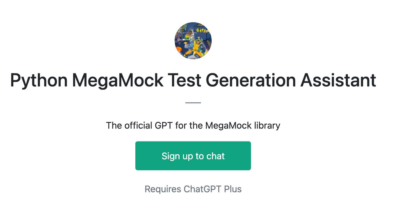 Python MegaMock Test Generation Assistant Screenshot