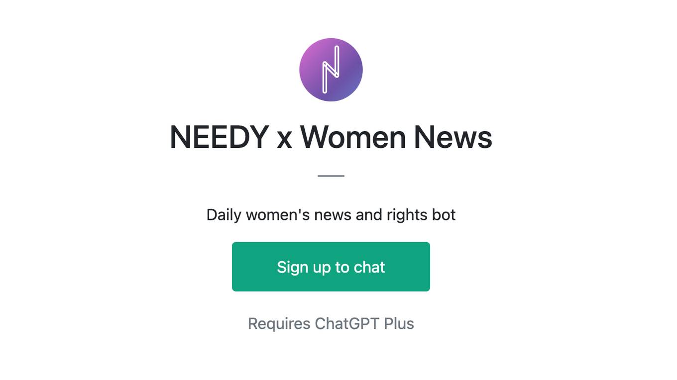 NEEDY x Women News Screenshot