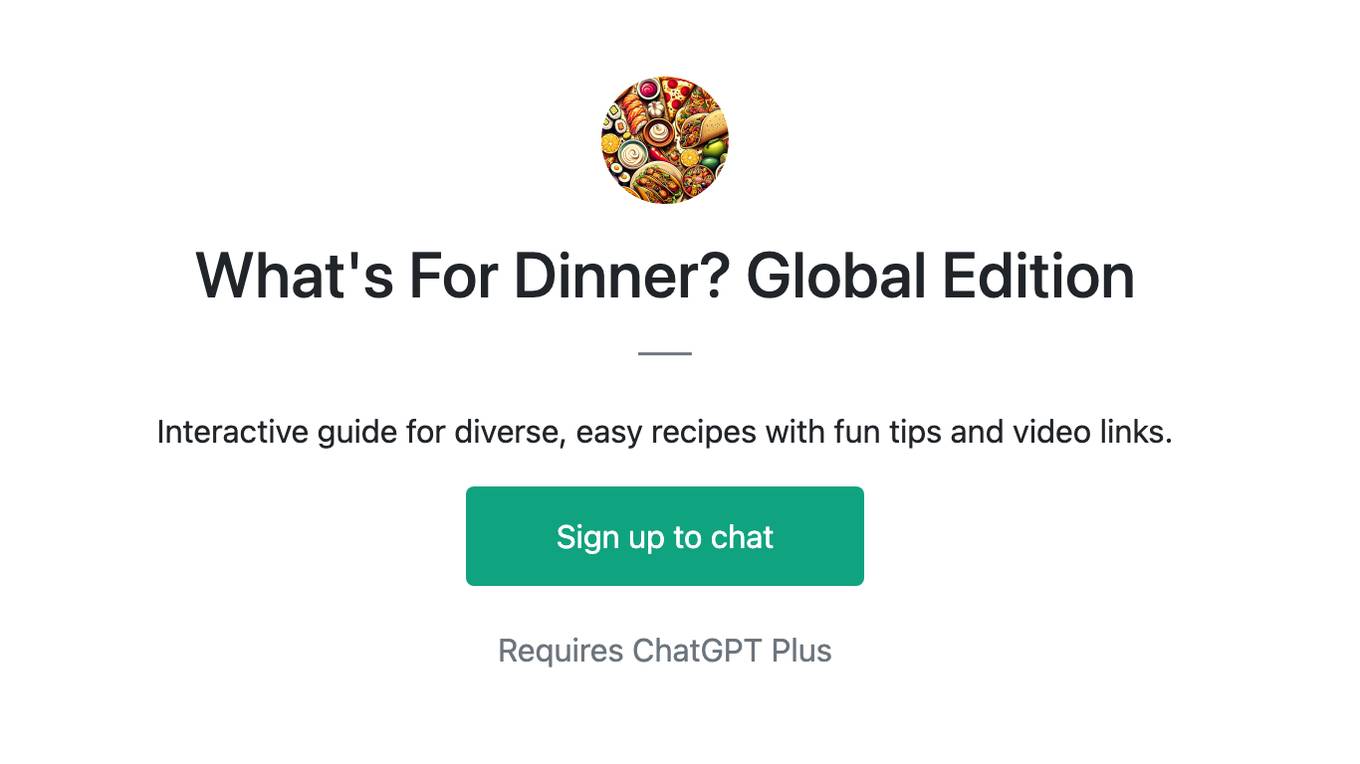 What's For Dinner? Global Edition Screenshot