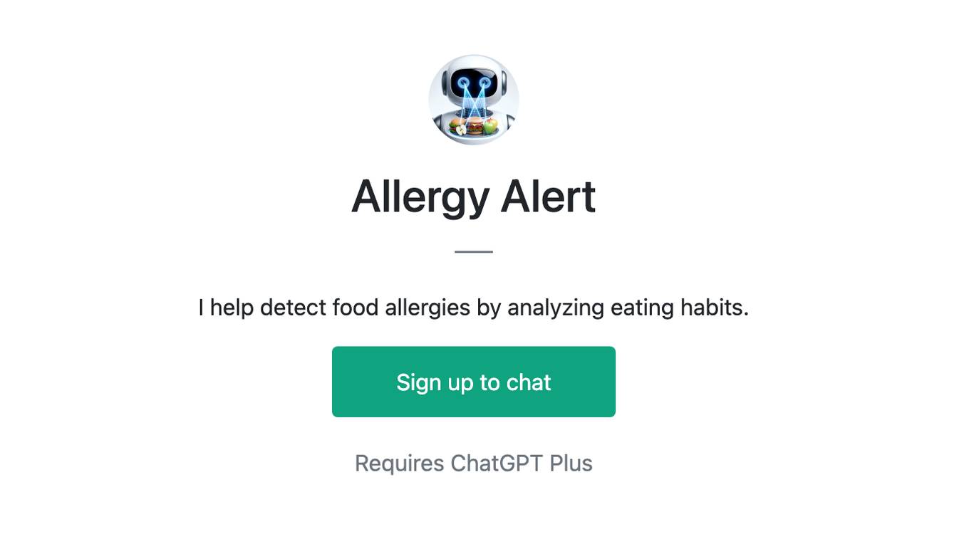 Allergy Alert Screenshot