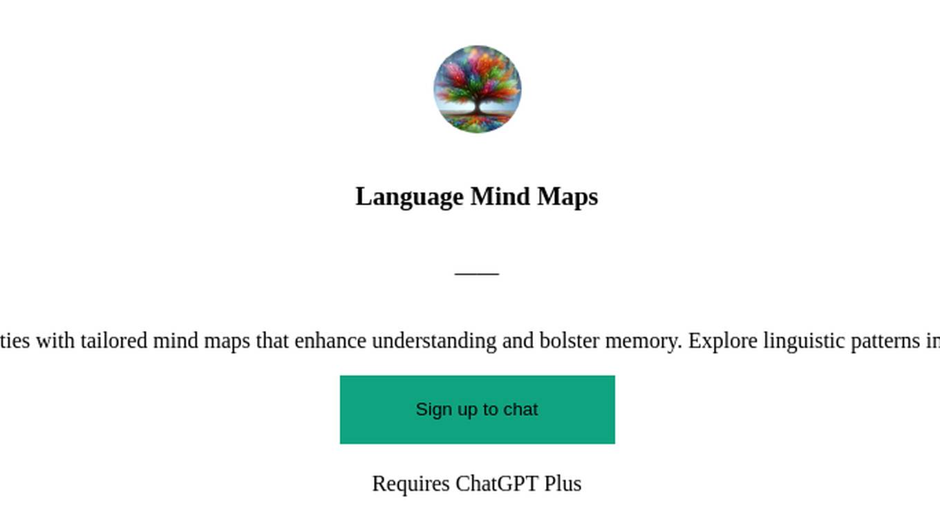 Language Mind Maps Screenshot