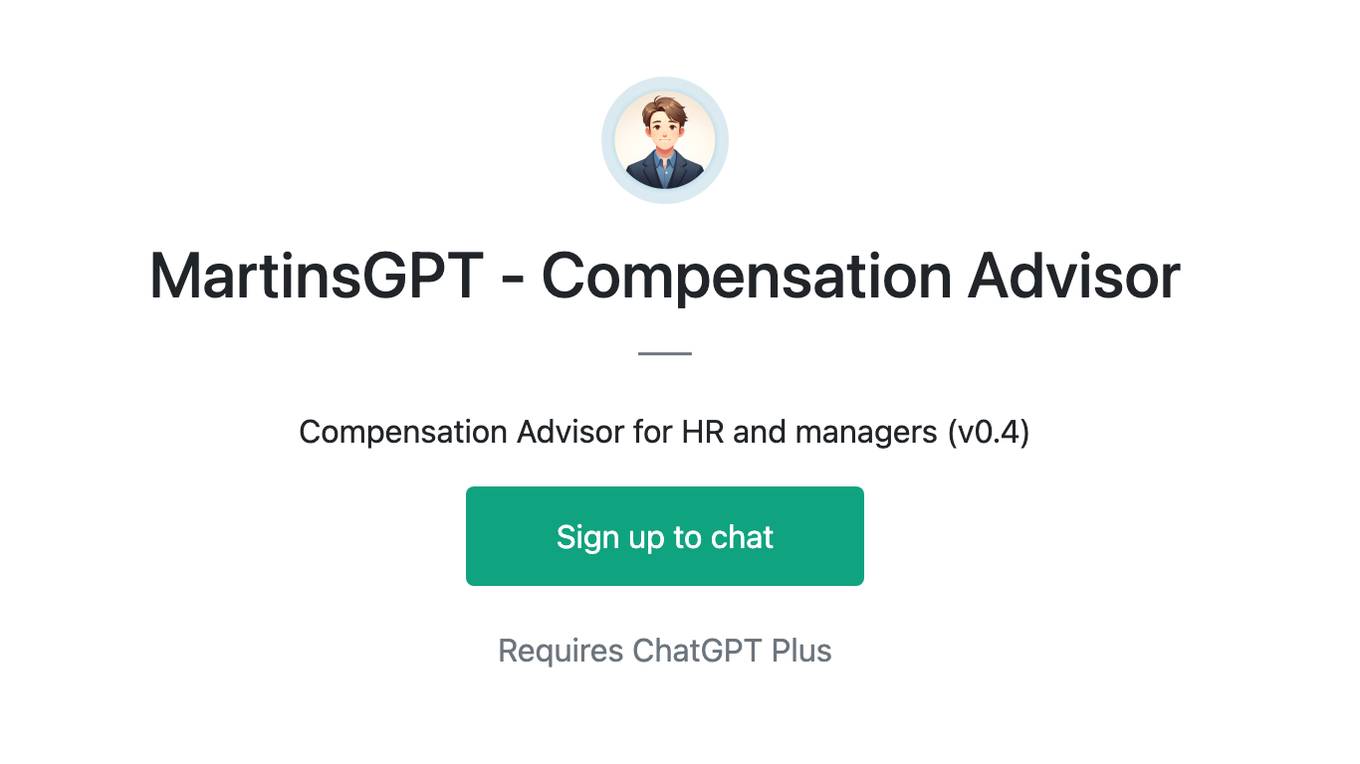 MartinsGPT - Compensation Advisor Screenshot