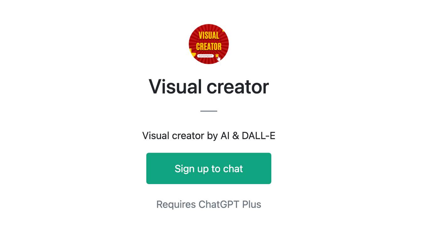 Visual creator Screenshot