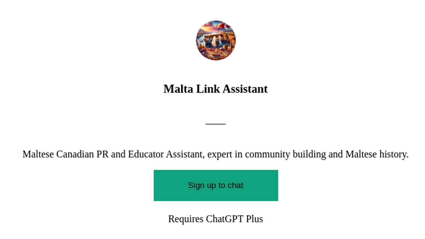 Malta Link Assistant Screenshot