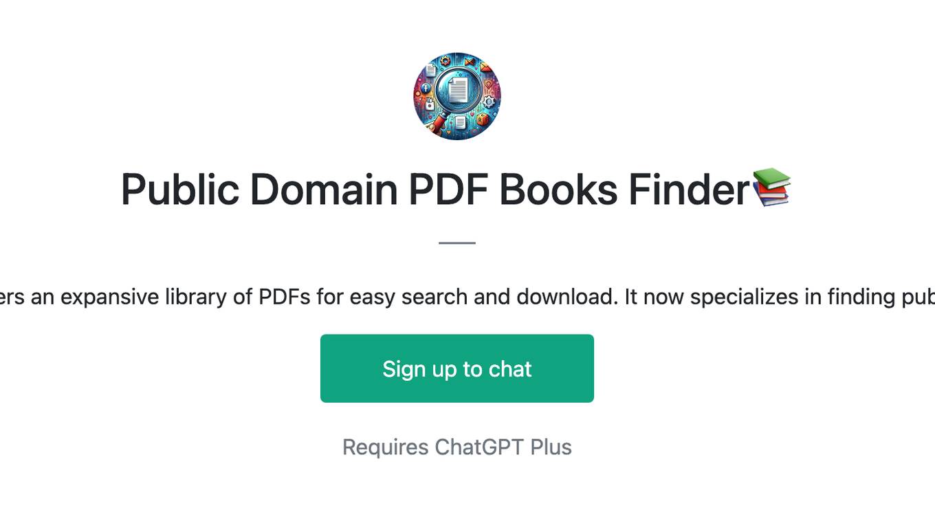 Public Domain PDF Books Finder📚 Screenshot