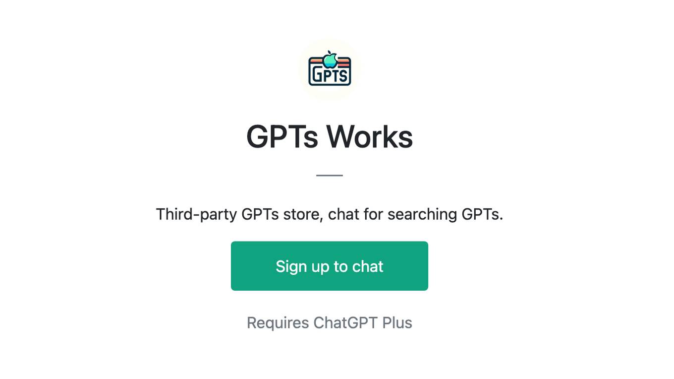 GPTs Works Screenshot