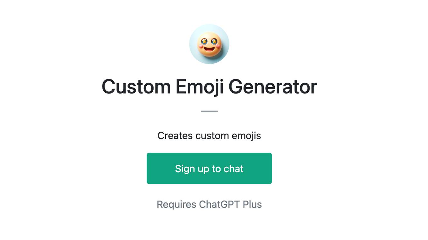 Custom Emoji Generator Screenshot