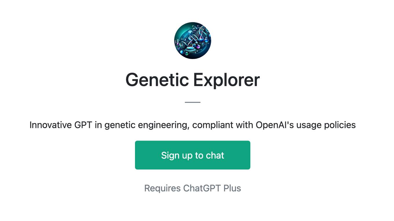 Genetic Explorer Screenshot