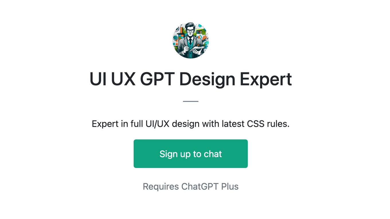 UI UX GPT Design Expert Screenshot