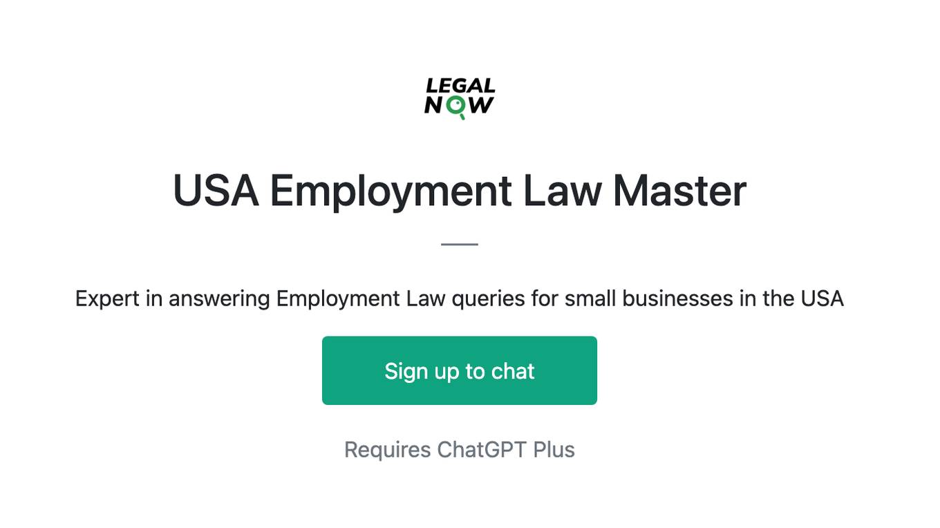 USA Employment Law Master Screenshot