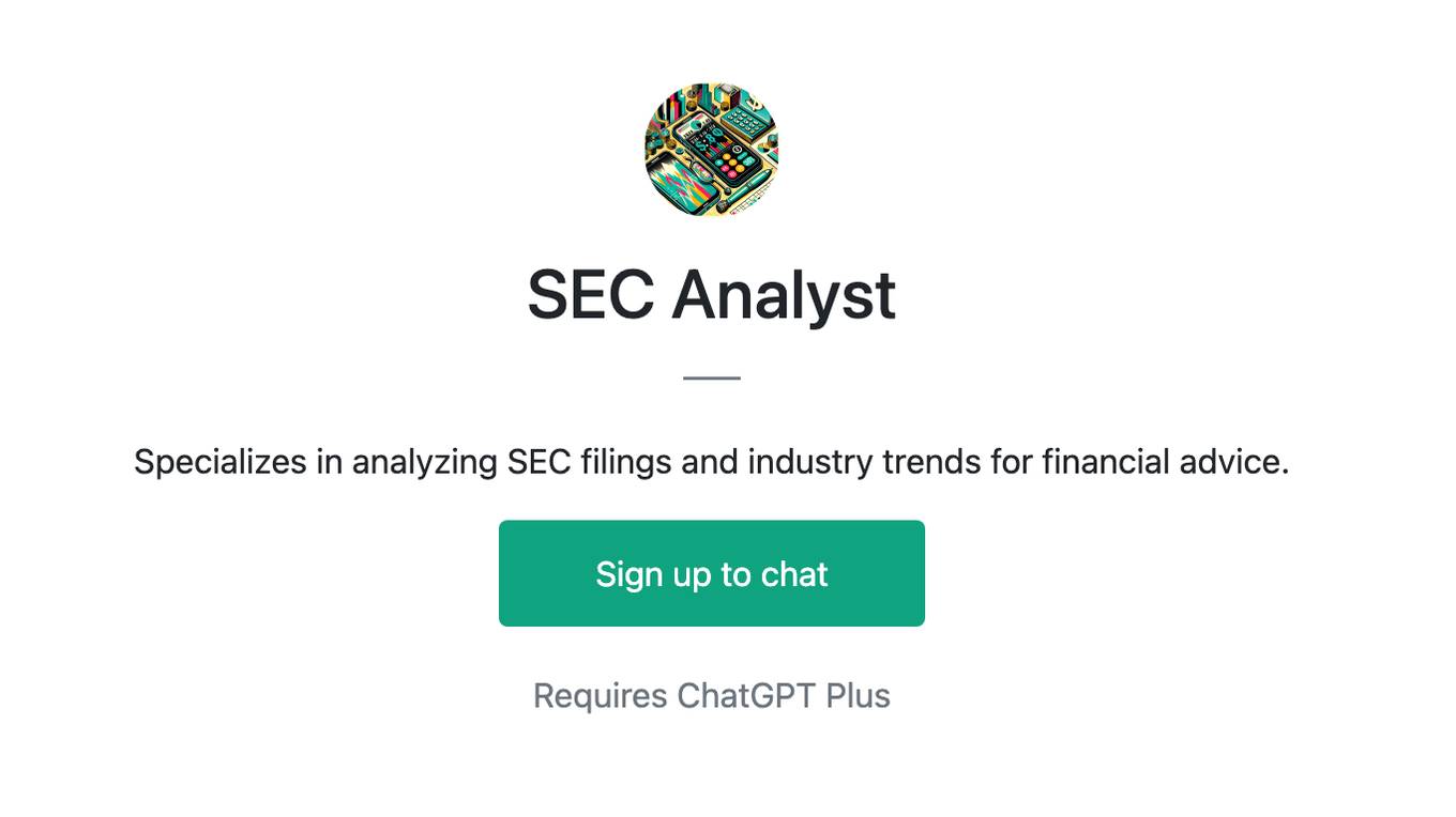 SEC Analyst Screenshot