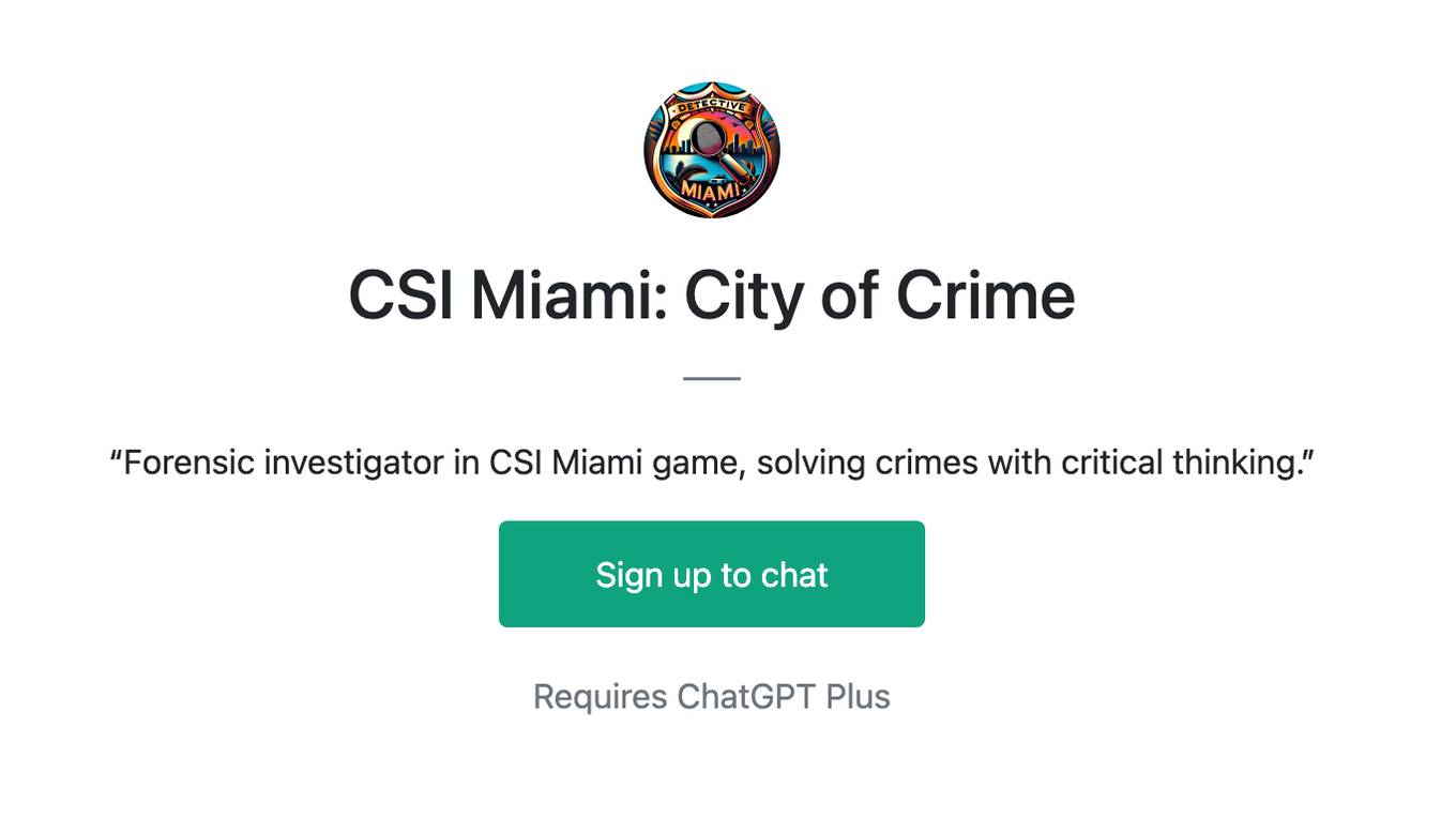 CSI Miami: City of Crime Screenshot