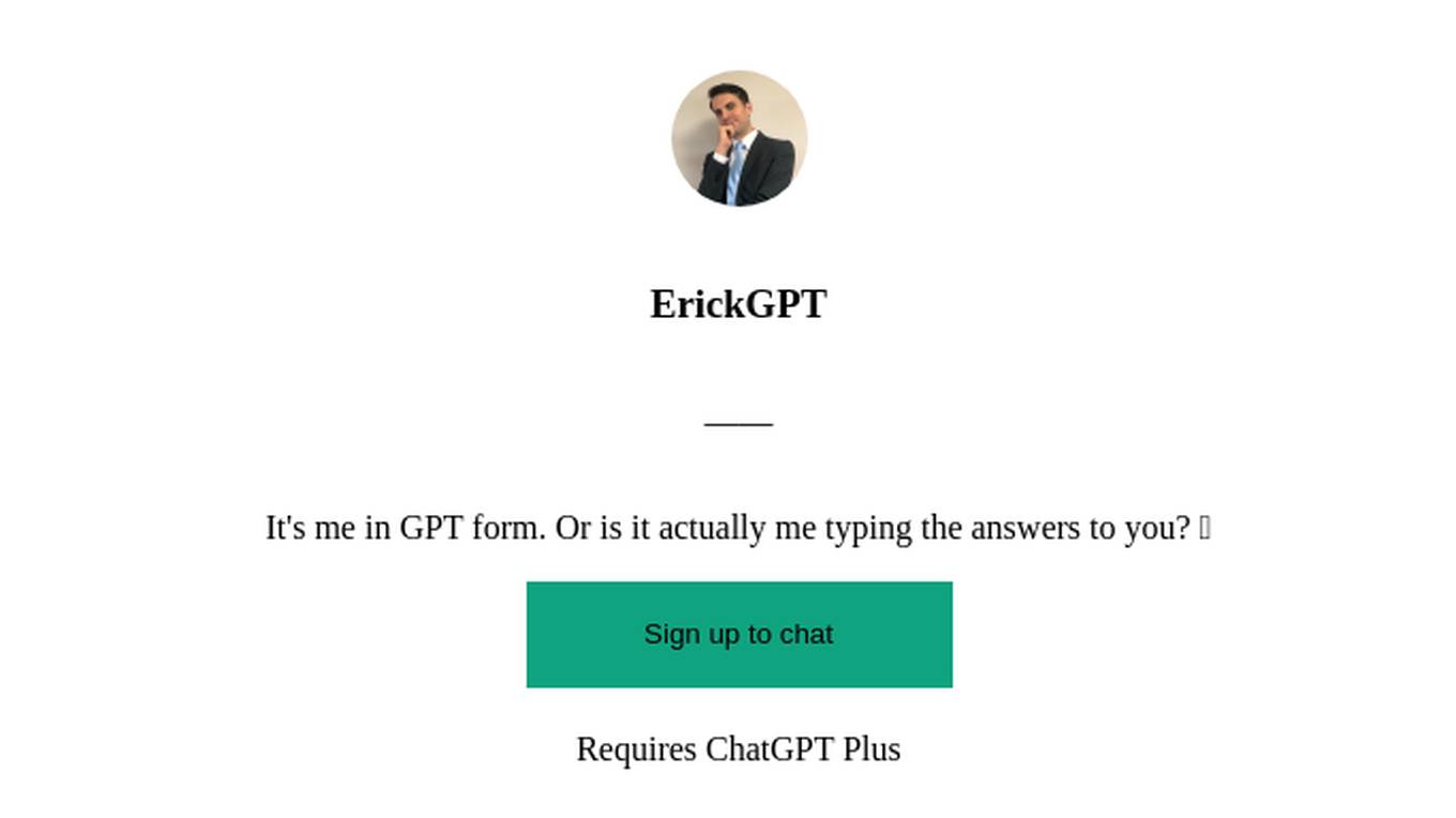 ErickGPT Screenshot