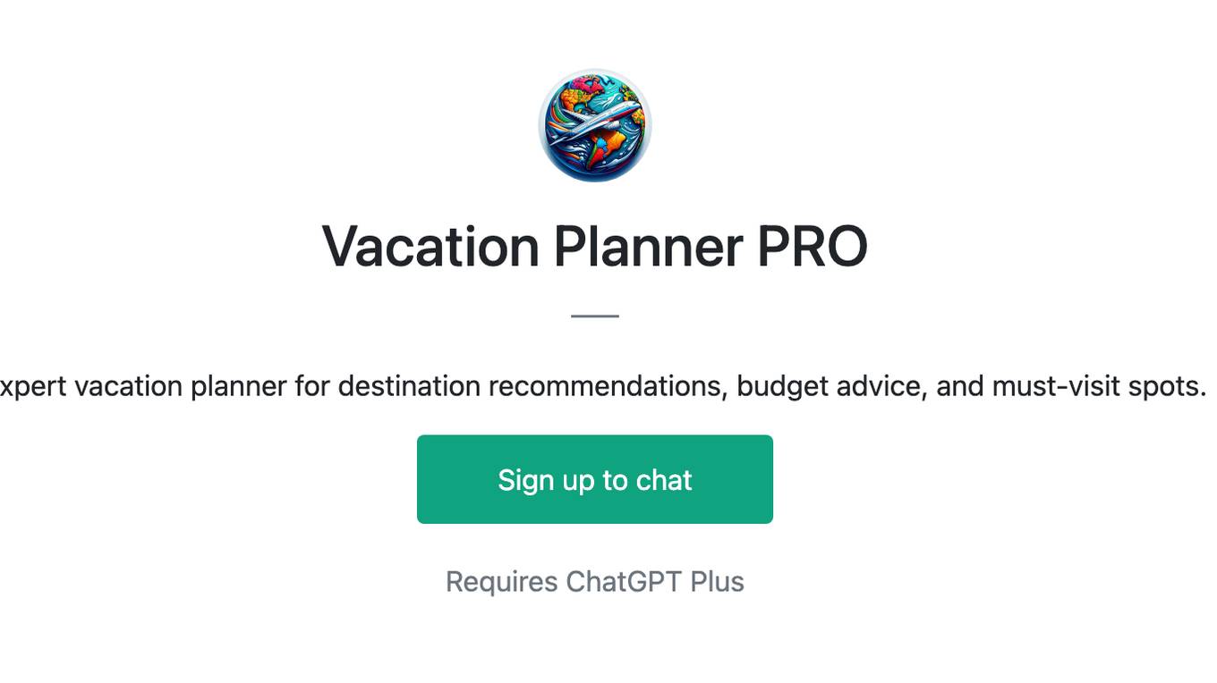 Vacation Planner PRO Screenshot