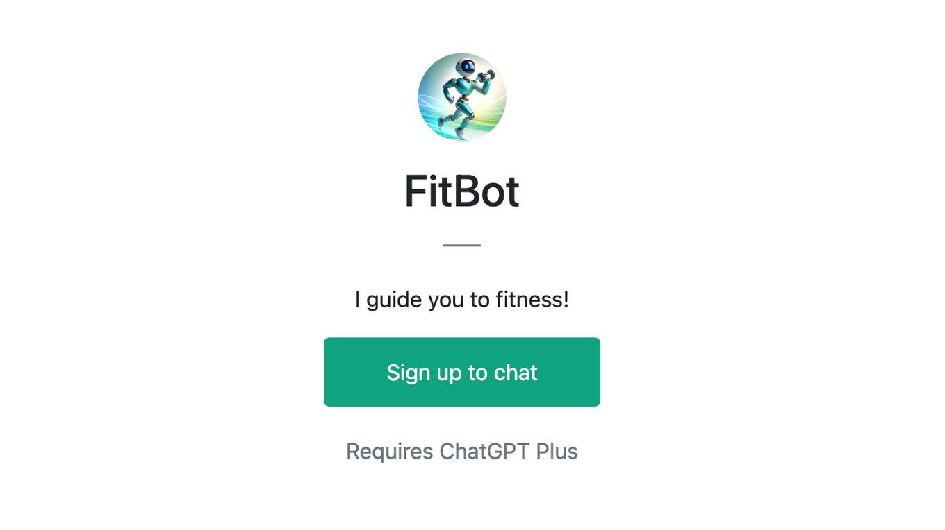 FitBot Screenshot