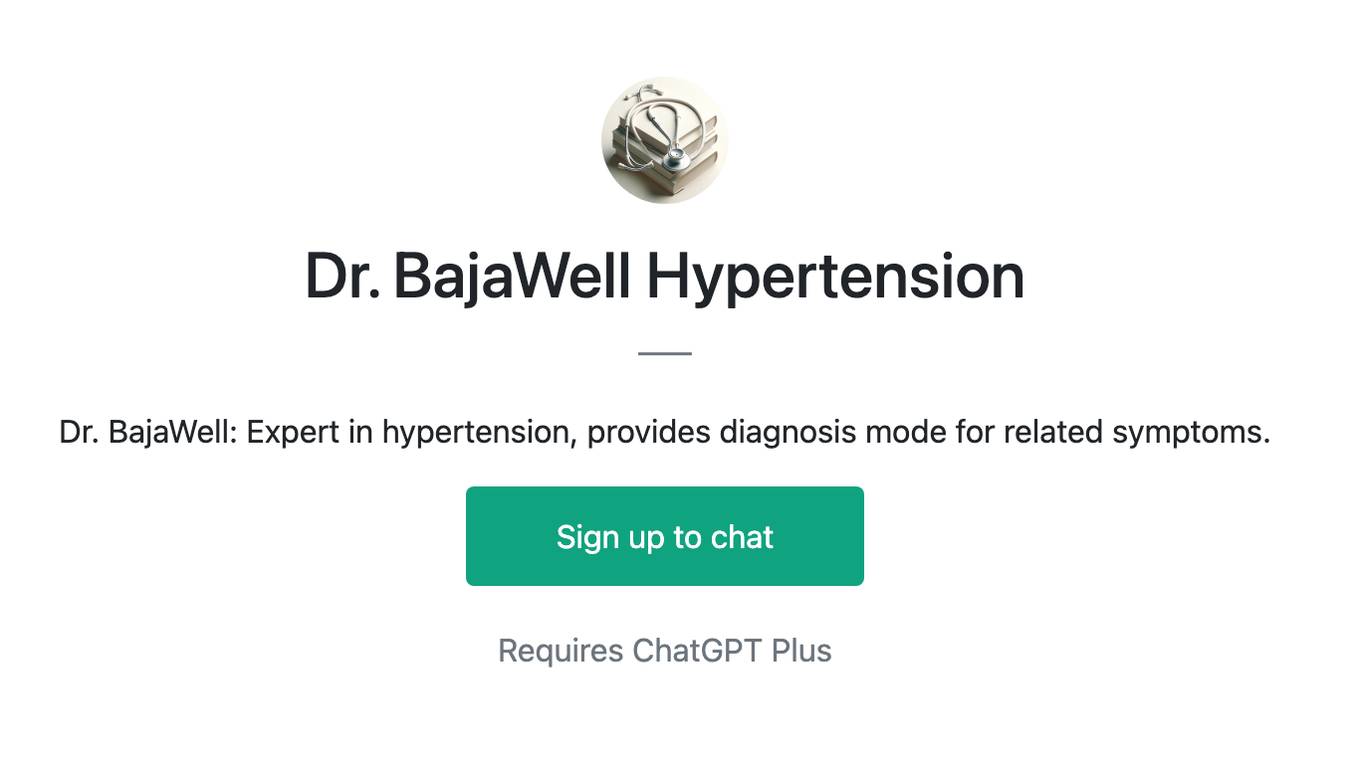 Dr. BajaWell Hypertension Screenshot