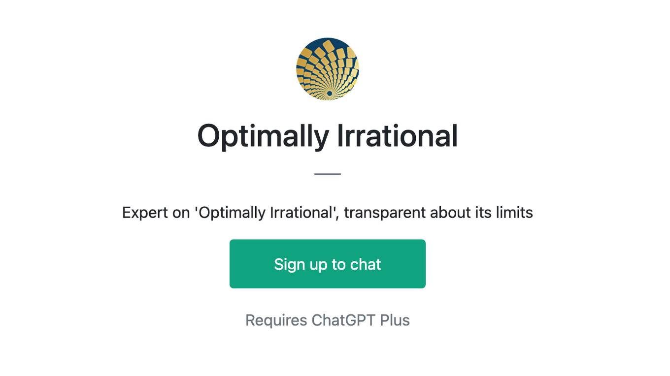 Optimally Irrational Screenshot