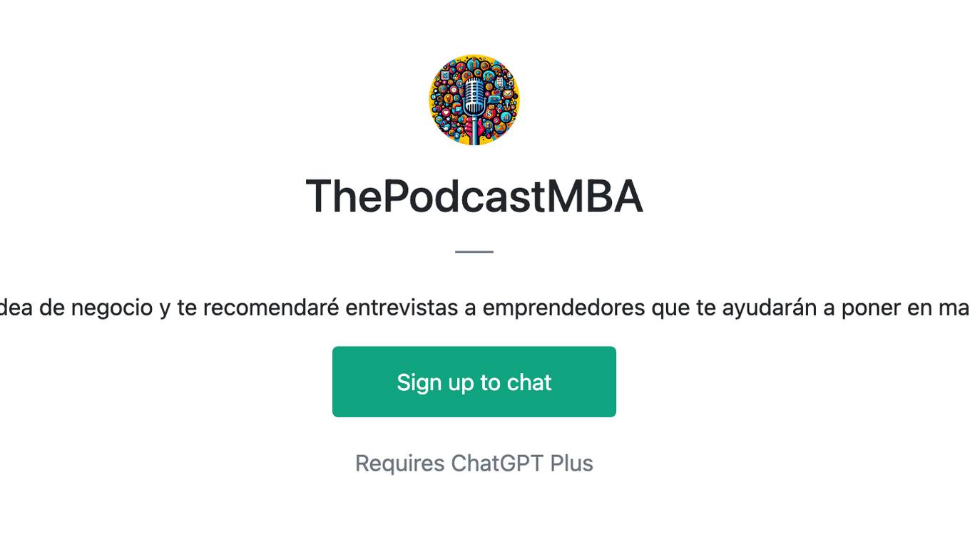 ThePodcastMBA Screenshot