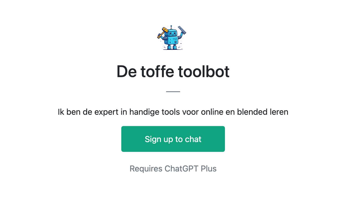 De toffe toolbot Screenshot