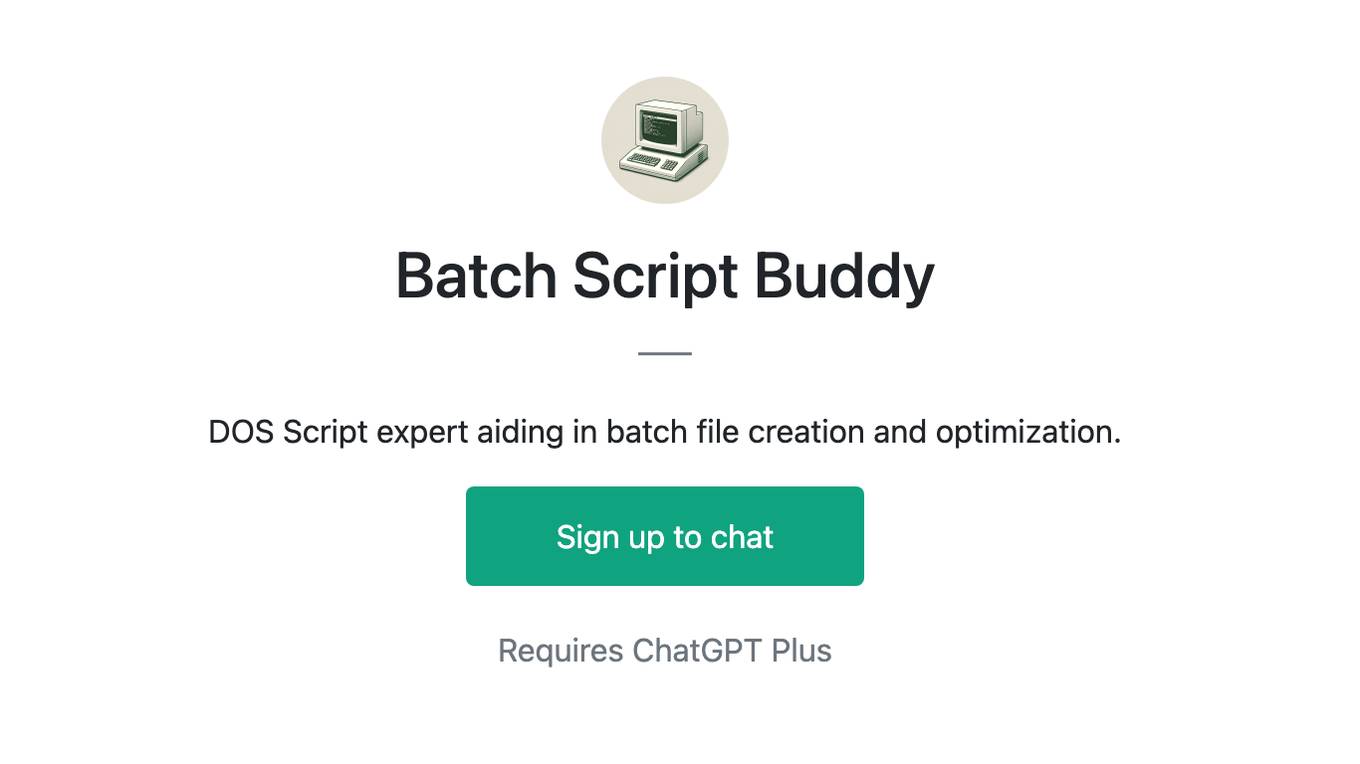 Batch Script Buddy Screenshot