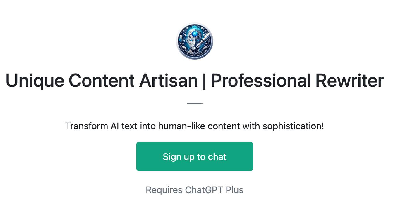 Unique Content Artisan | Professional Rewriter Screenshot