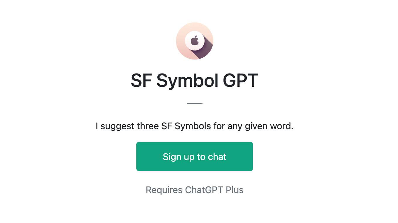 SF Symbol GPT Screenshot