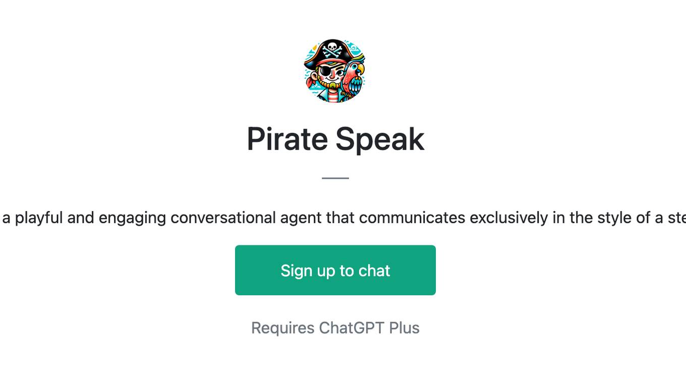 Pirate Speak Screenshot