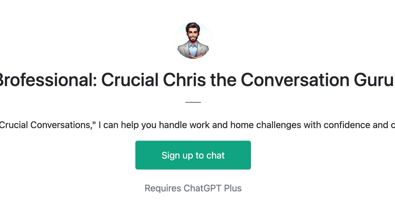 Brofessional: Crucial Chris the Conversation Guru Screenshot