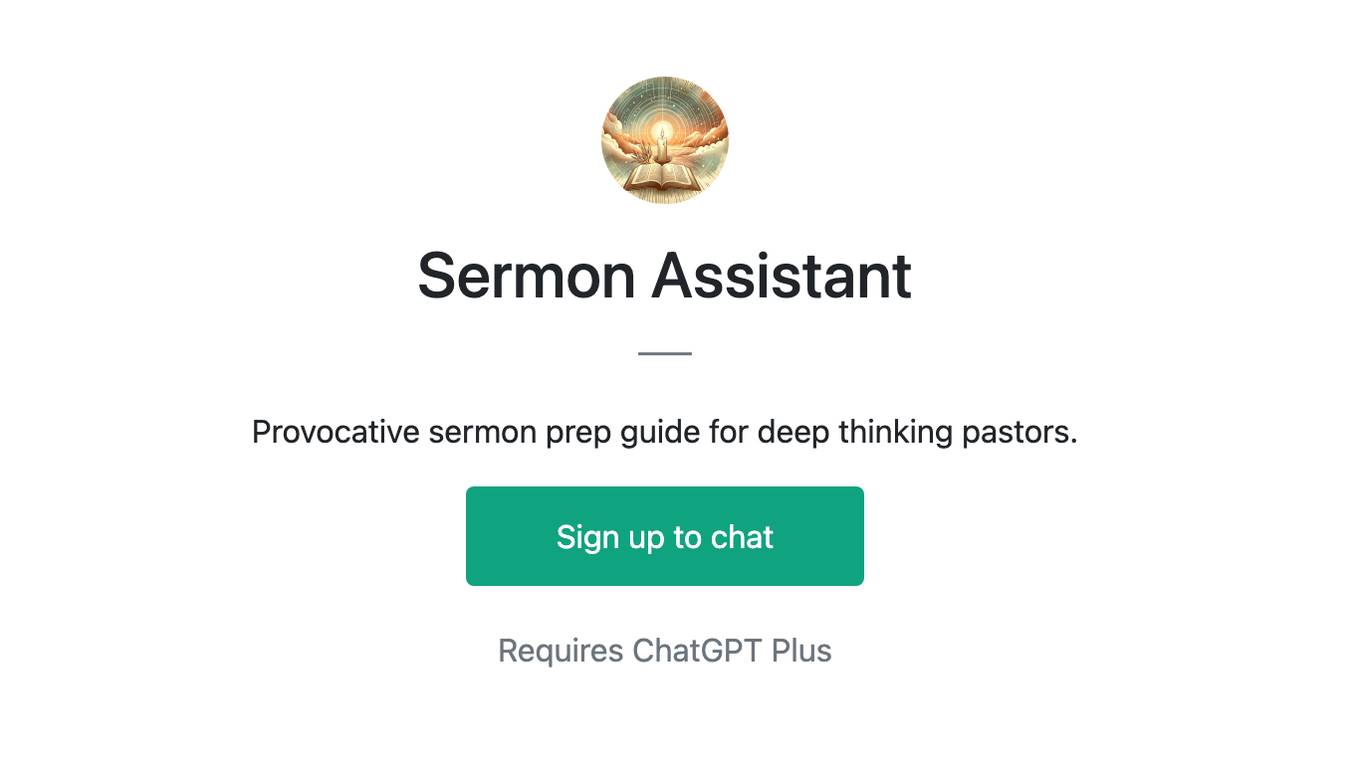 Sermon Assistant Screenshot