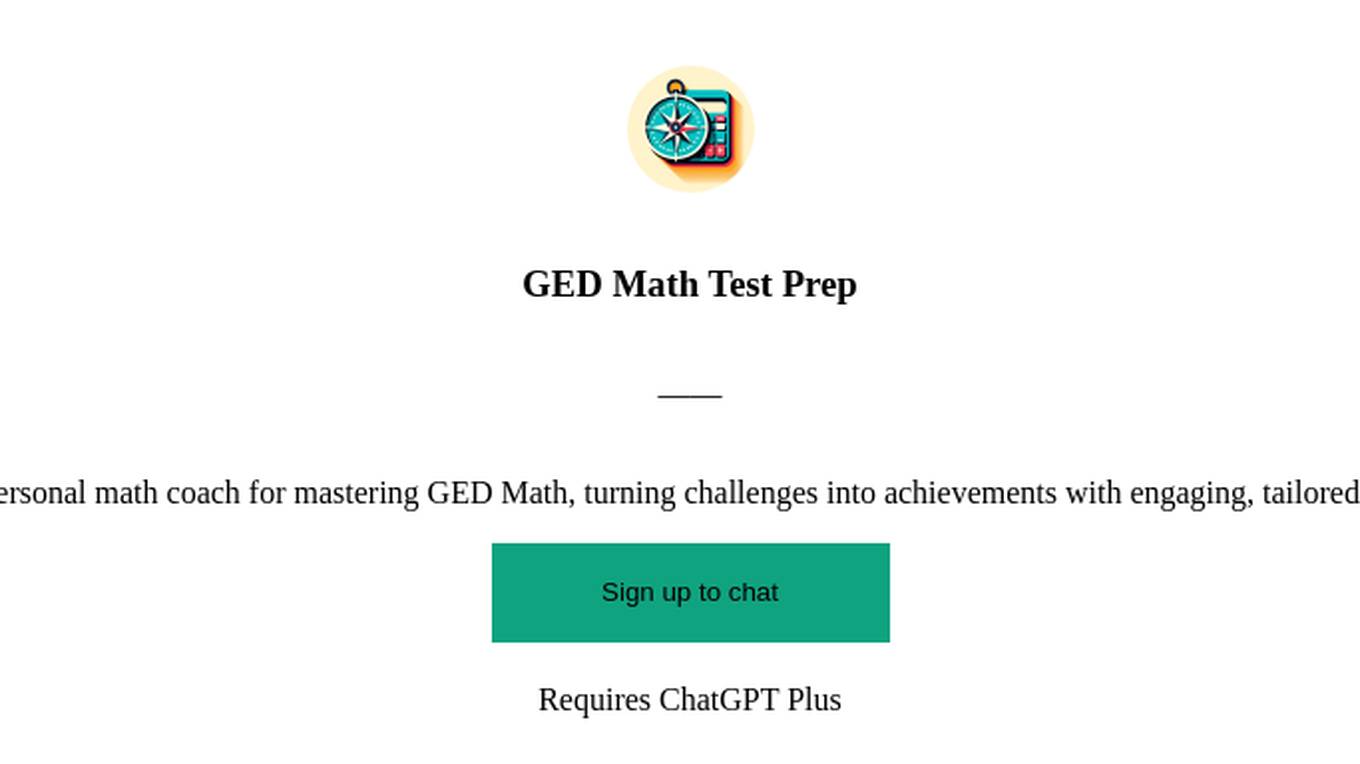 GED Math Test Prep Screenshot