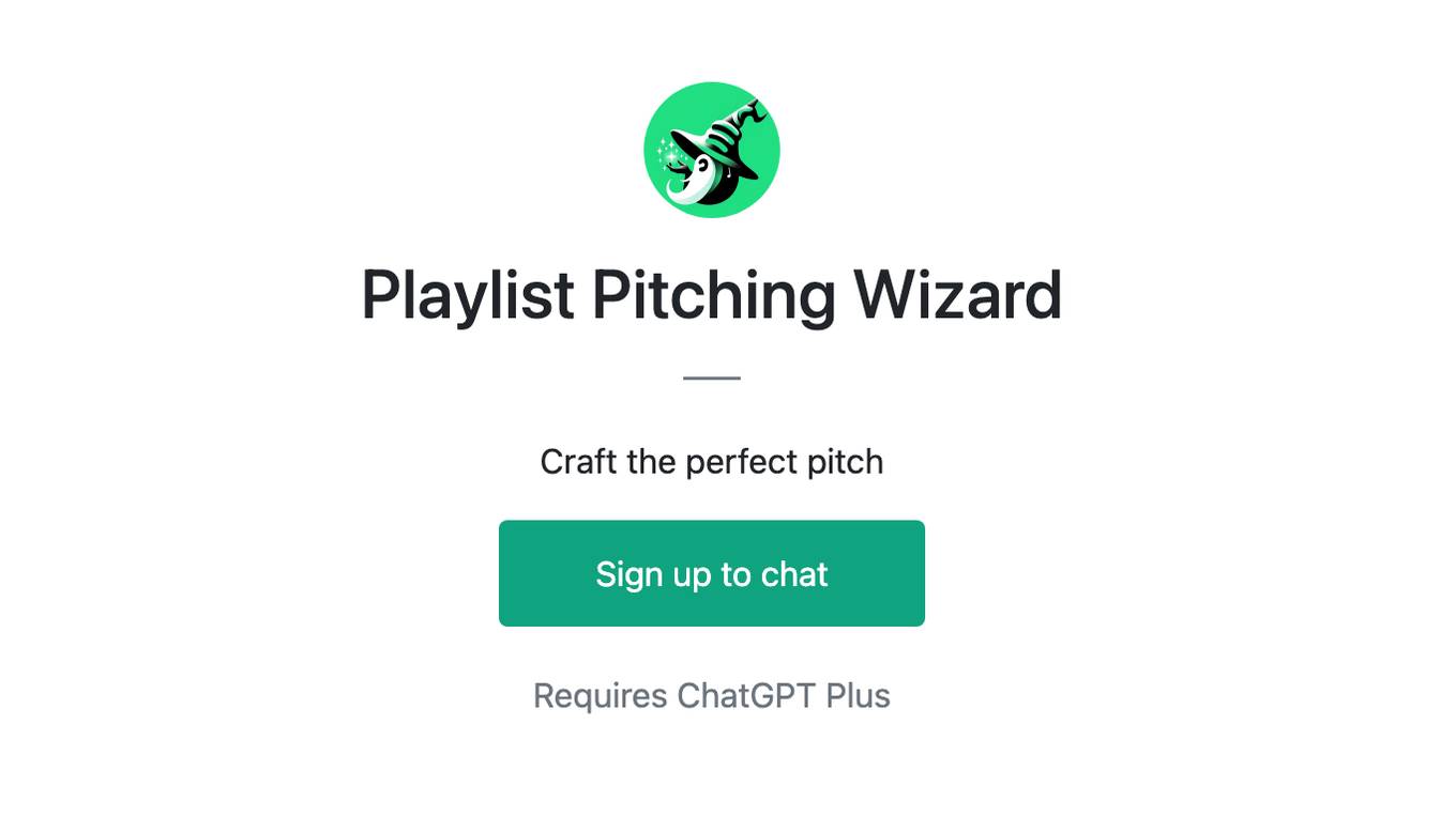 Playlist Pitching Wizard Screenshot