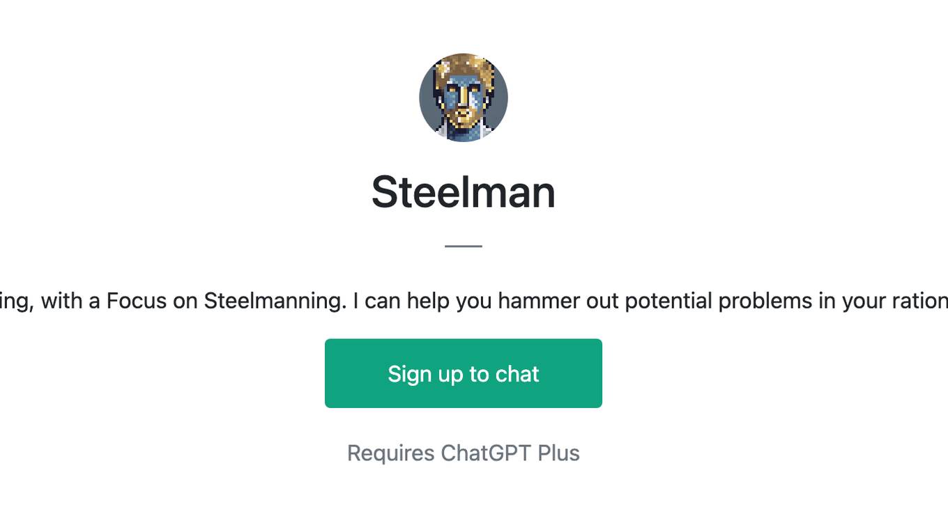 Steelman Screenshot