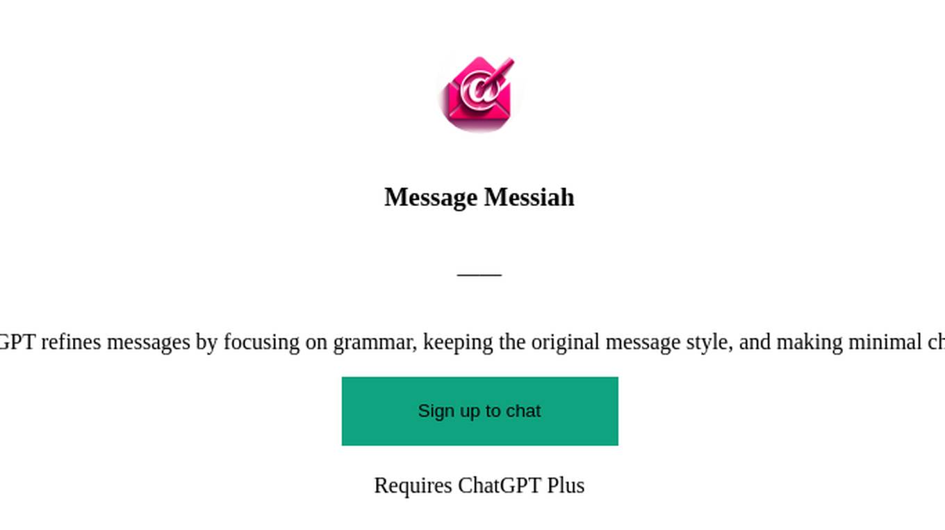 Message Messiah Screenshot