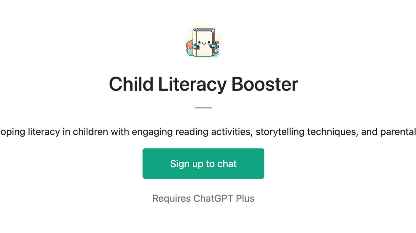 Child Literacy Booster Screenshot