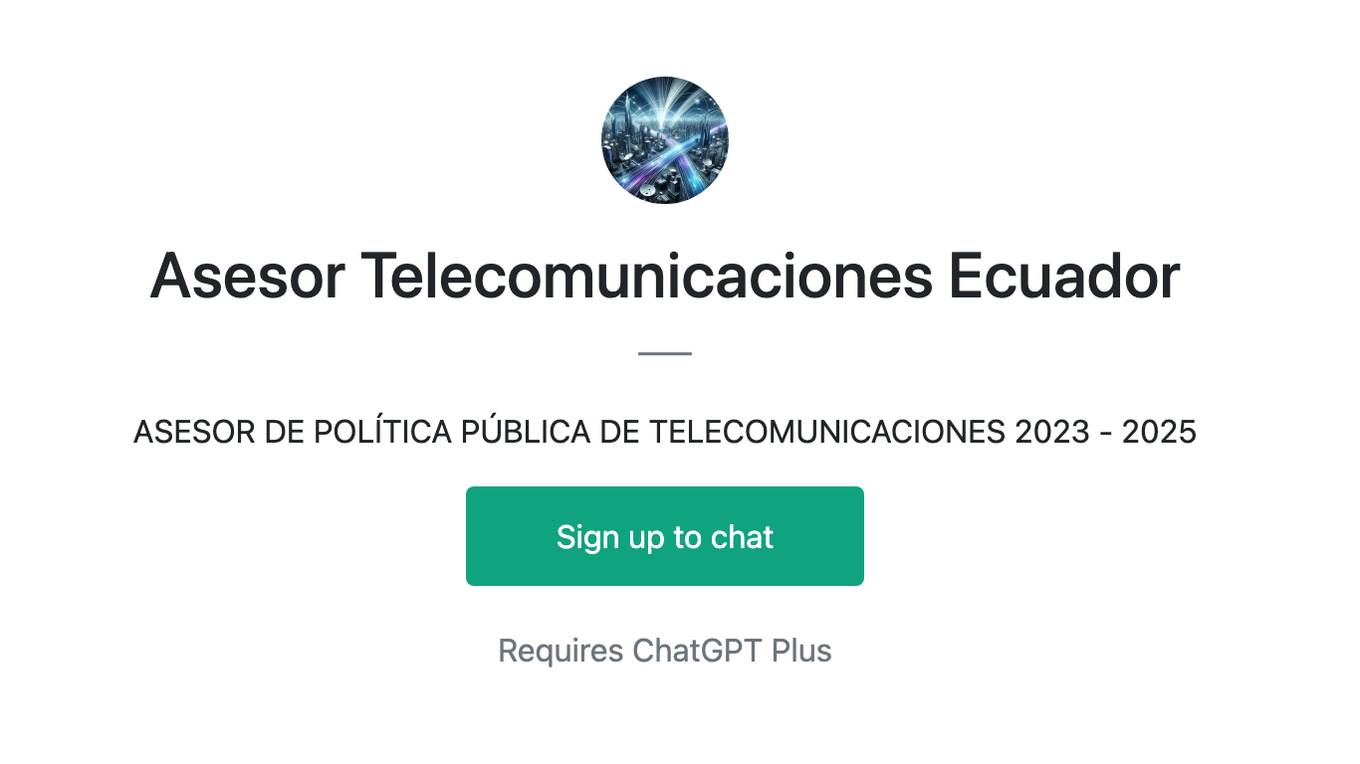 Asesor Telecomunicaciones Ecuador Screenshot