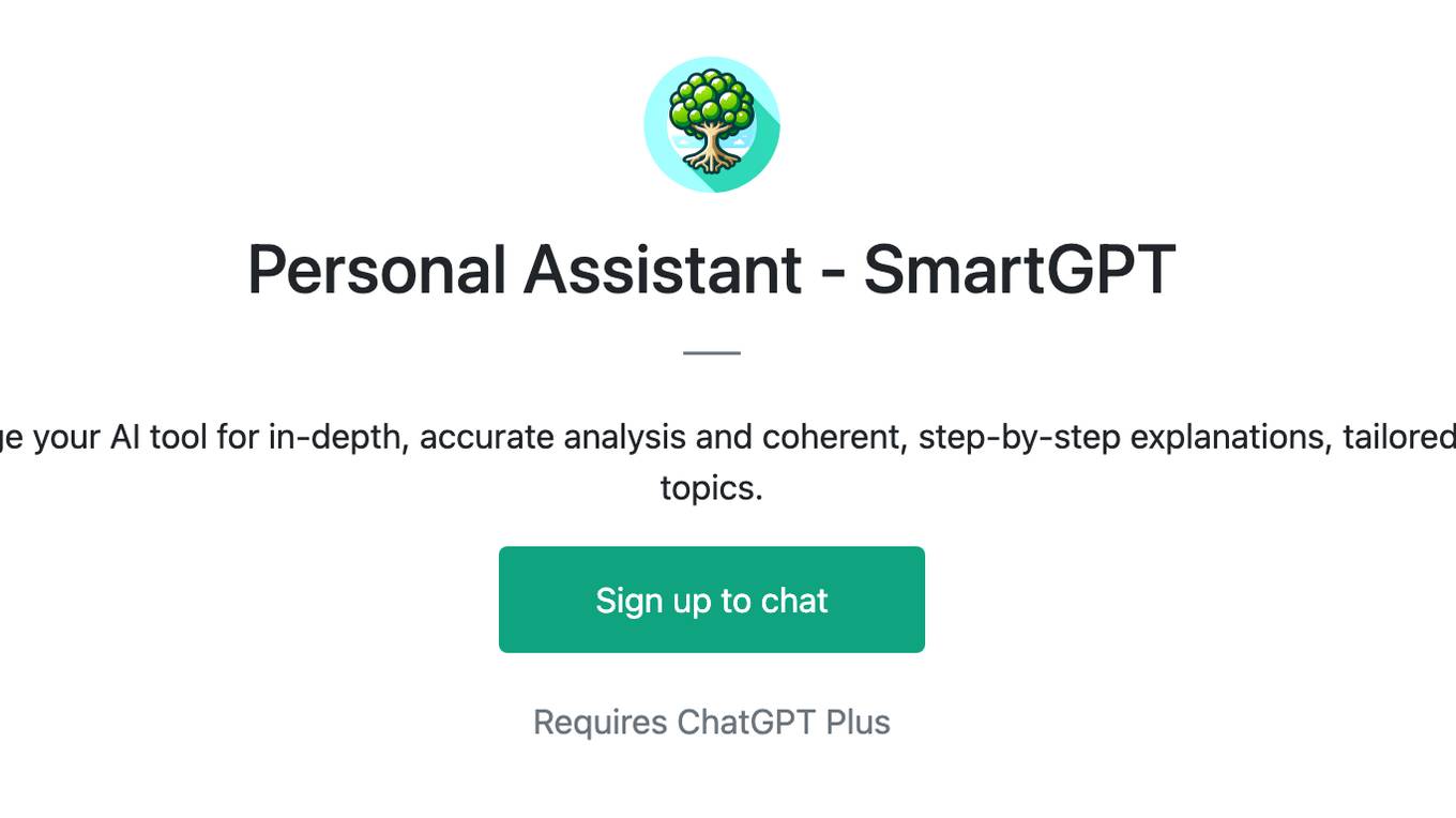 Personal Assistant - SmartGPT Screenshot