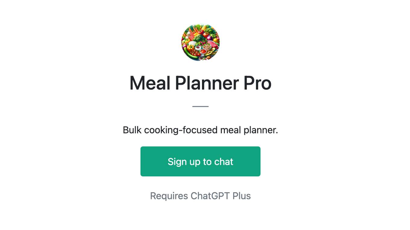 Meal Planner Pro Screenshot