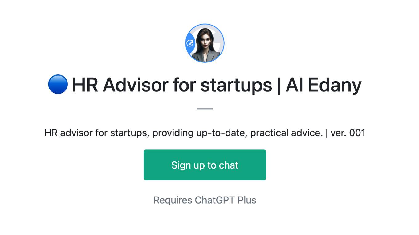 🔵 HR Advisor for startups | AI Edany Screenshot