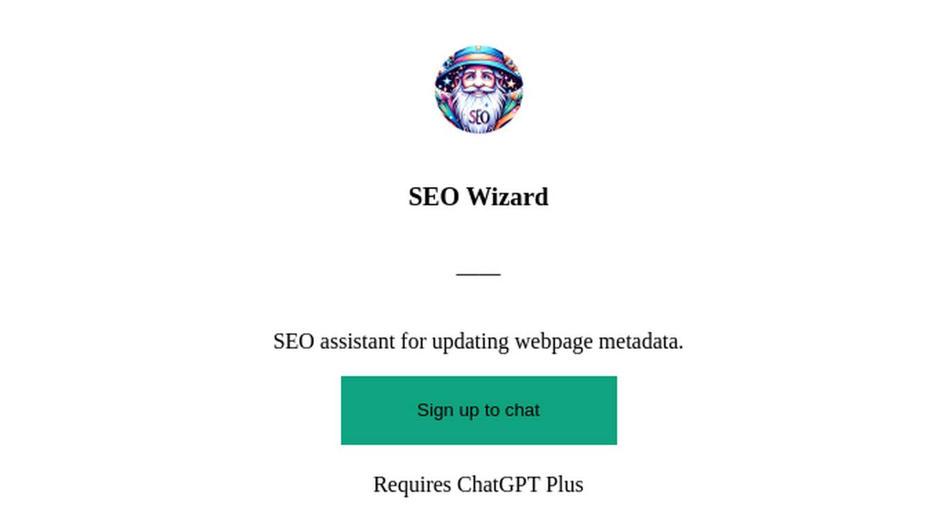 SEO Wizard Screenshot