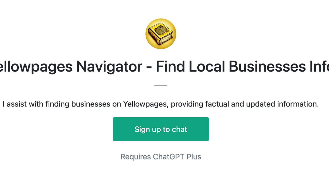 Yellowpages Navigator - Find Local Businesses Info Screenshot