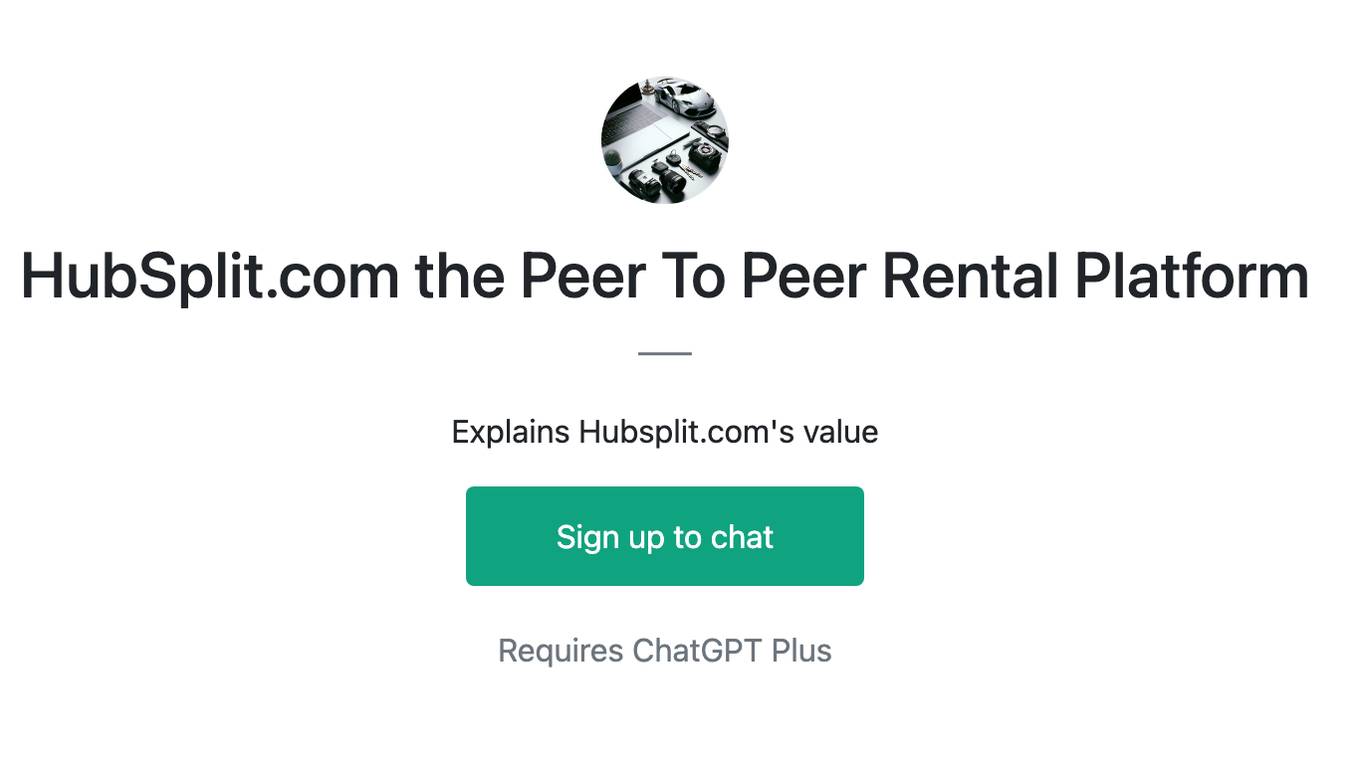 HubSplit.com the Peer To Peer Rental Platform Screenshot