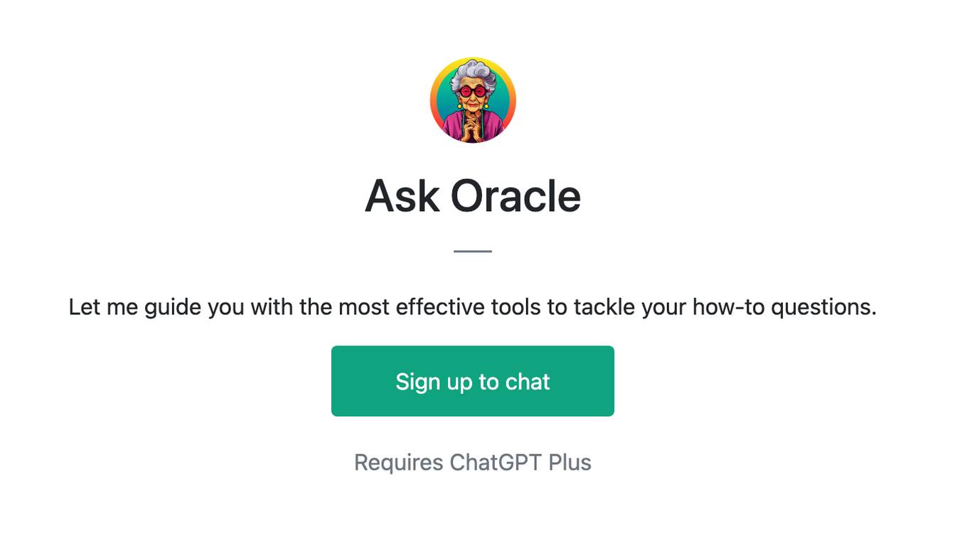 Ask Oracle Screenshot