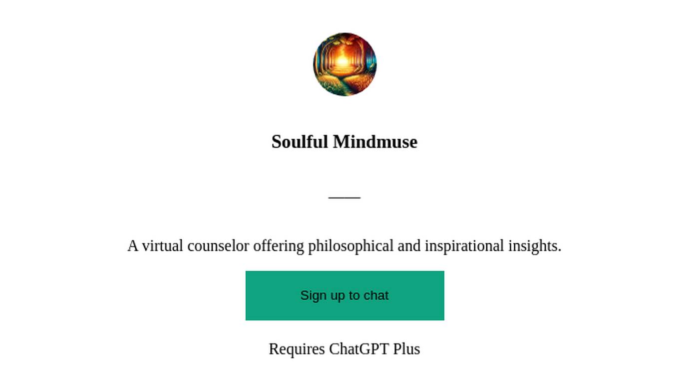 Soulful Mindmuse Screenshot