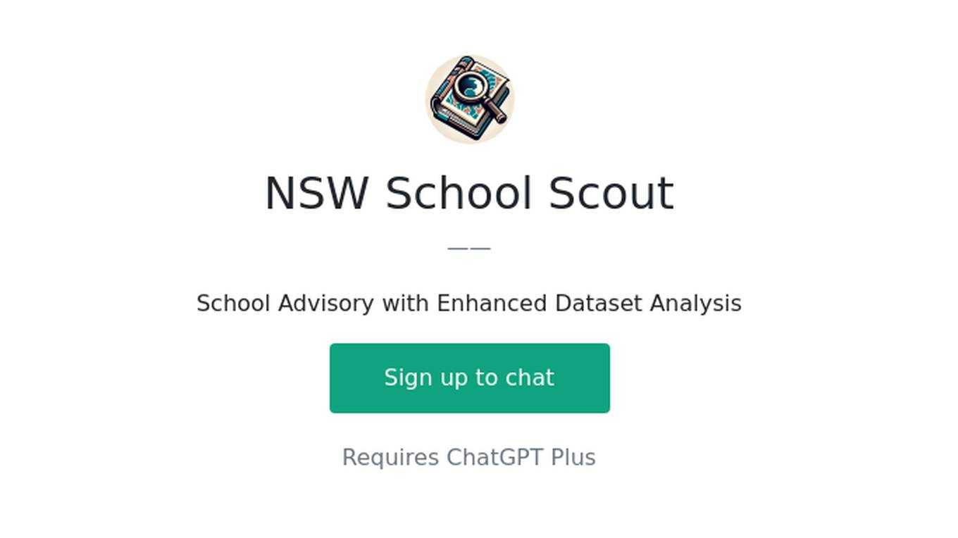 NSW School Scout Screenshot