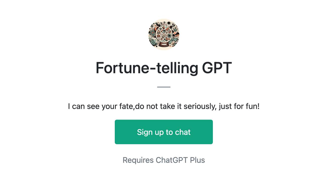 Fortune-telling GPT Screenshot