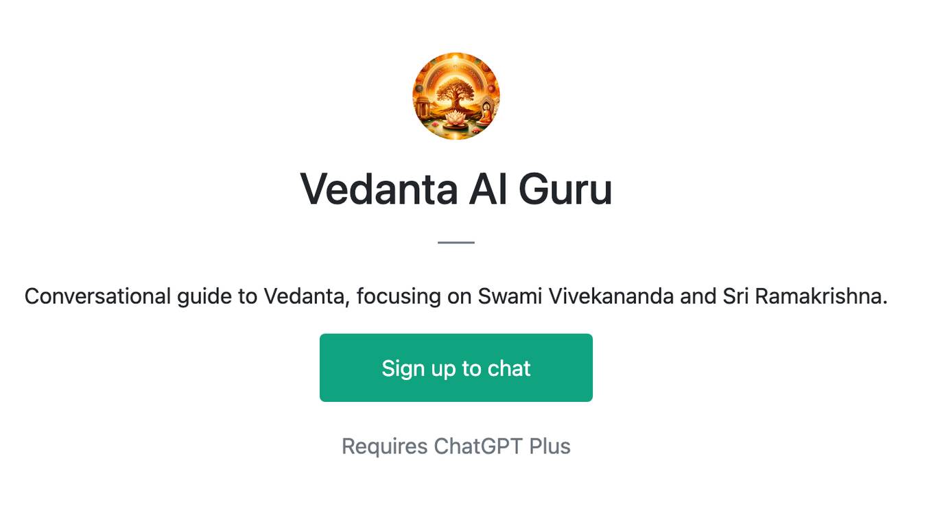 Vedanta AI Guru Screenshot