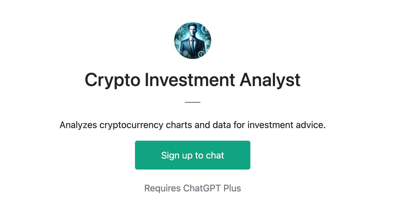 Crypto Investment Analyst Screenshot