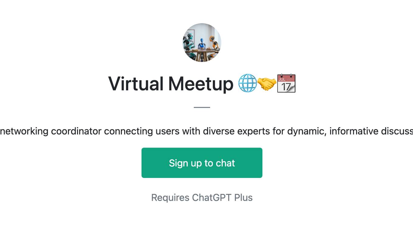 Virtual Meetup 🌐🤝📆 Screenshot